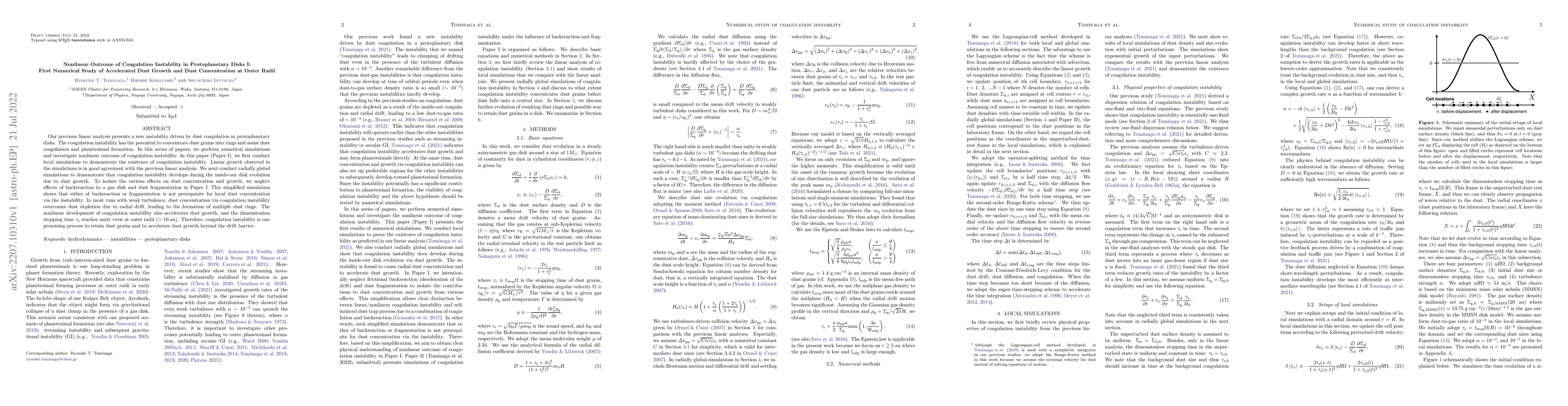 Thumbnail for Nonlinear Outcome of Coagulation Instability in Protoplanetary Disks I:
  First Numerical Study of Accelerated Dust Growth and Dust Concentration at
  Outer Radii