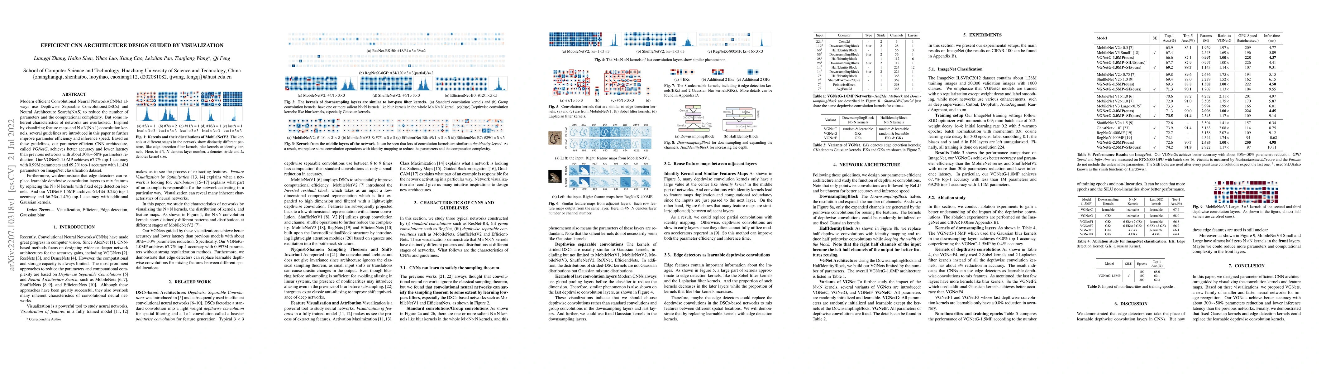 Thumbnail for Efficient CNN Architecture Design Guided by Visualization