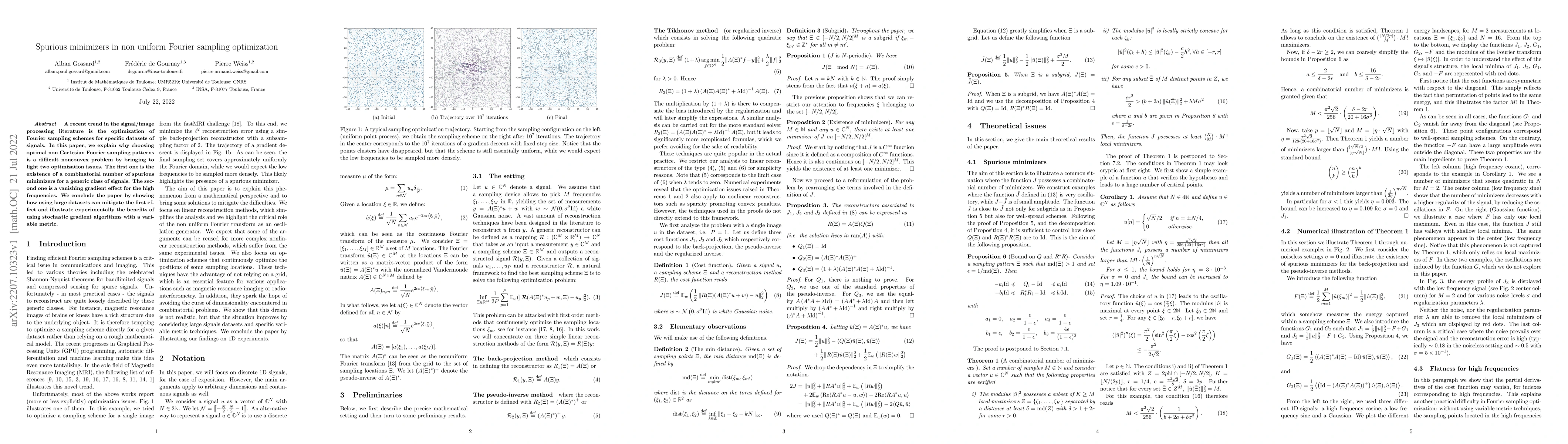 Thumbnail for Spurious minimizers in non uniform Fourier sampling optimization