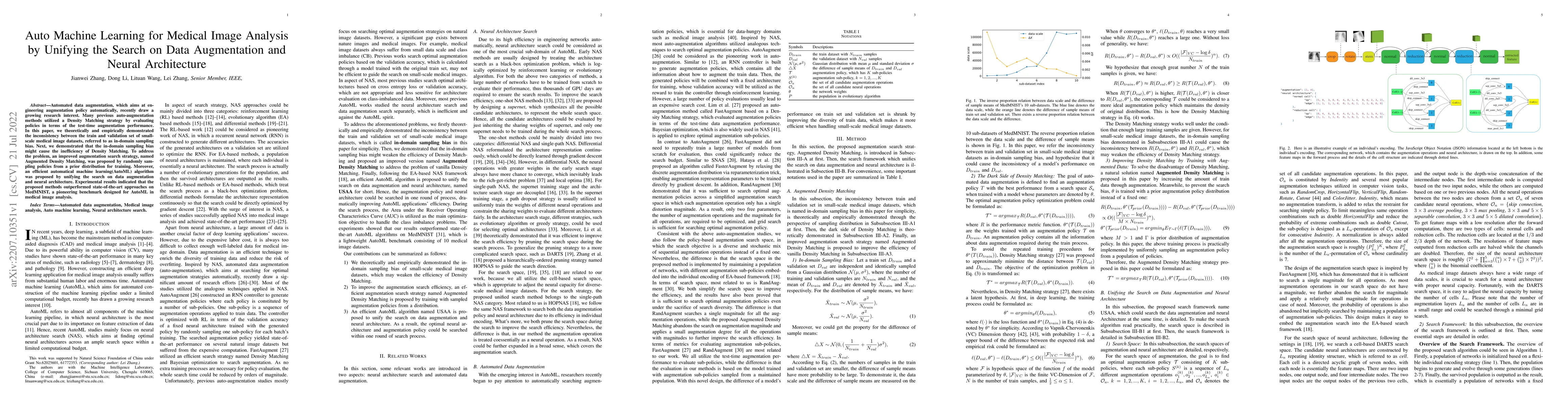 Thumbnail for Auto Machine Learning for Medical Image Analysis by Unifying the Search
  on Data Augmentation and Neural Architecture