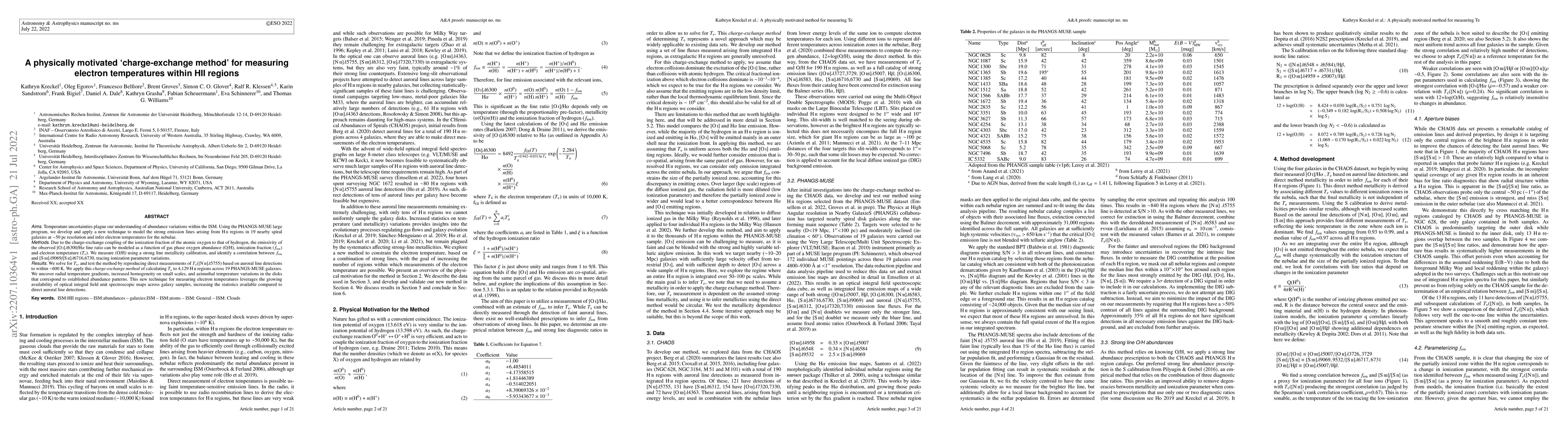 Thumbnail for A physically motivated `charge-exchange method' for measuring electron
  temperatures within HII regions