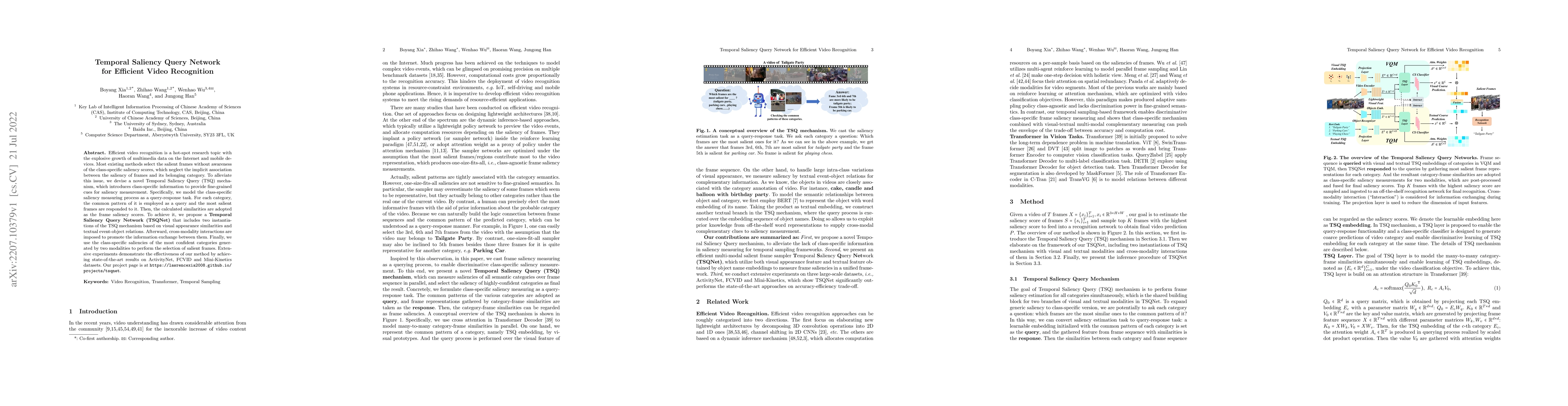Thumbnail for Temporal Saliency Query Network for Efficient Video Recognition