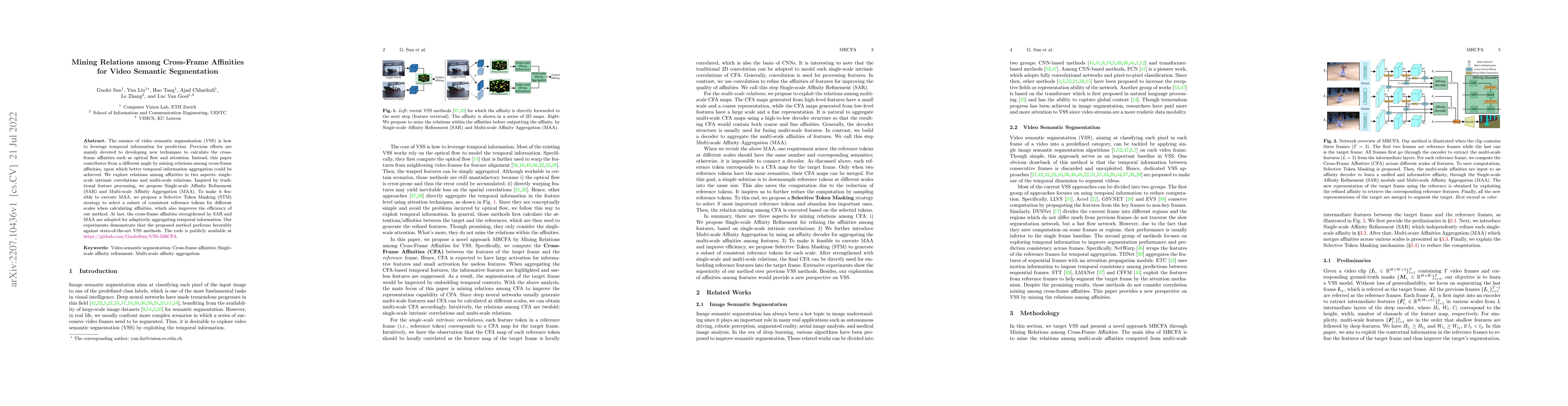 Thumbnail for Mining Relations among Cross-Frame Affinities for Video Semantic
  Segmentation