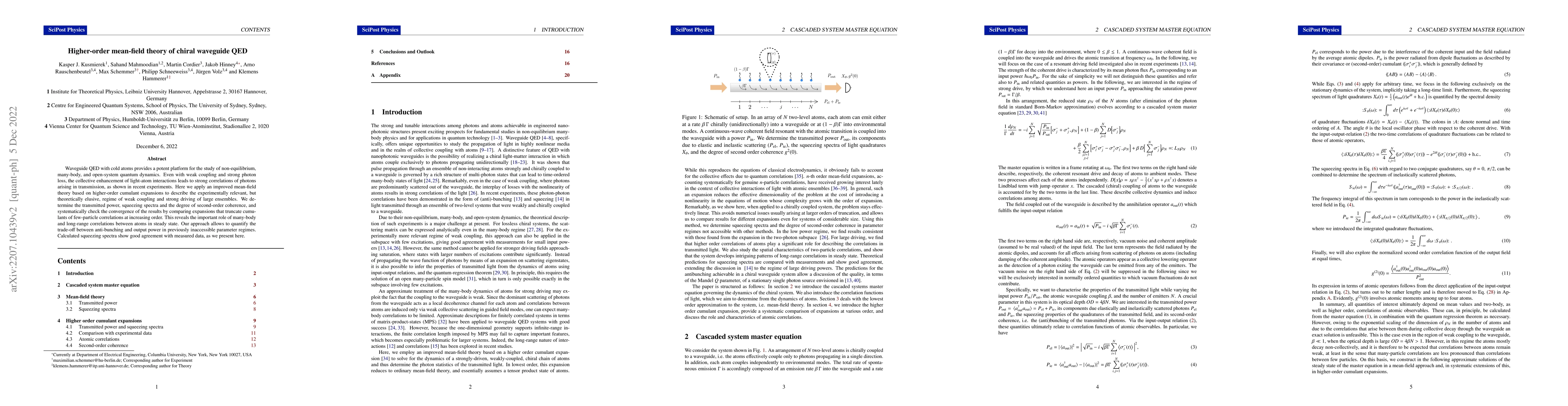 Thumbnail for Higher-order mean-field theory of chiral waveguide QED