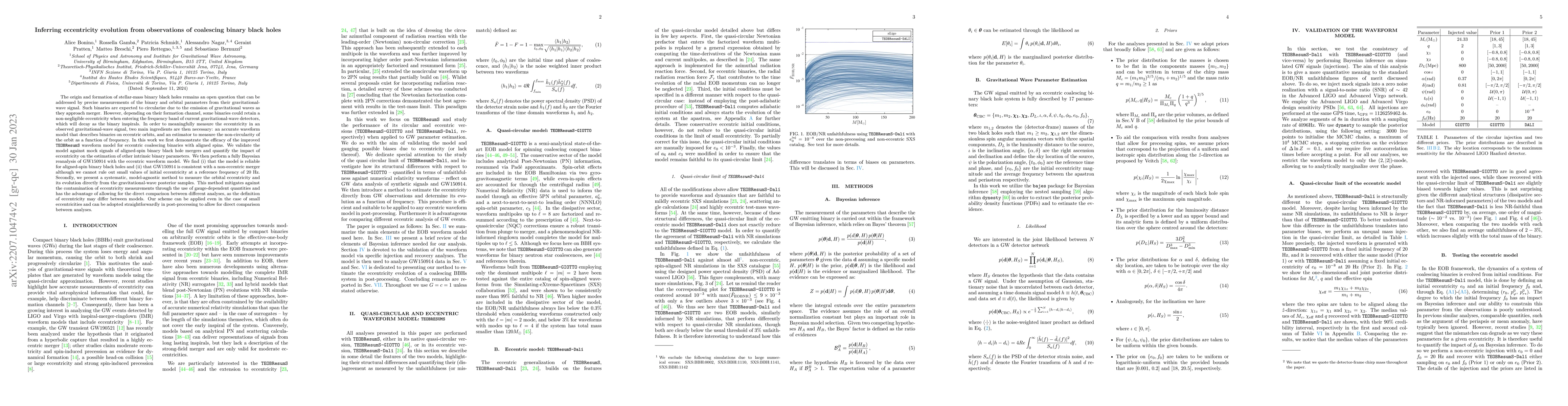 Thumbnail for Inferring eccentricity evolution from observations of coalescing binary
  black holes