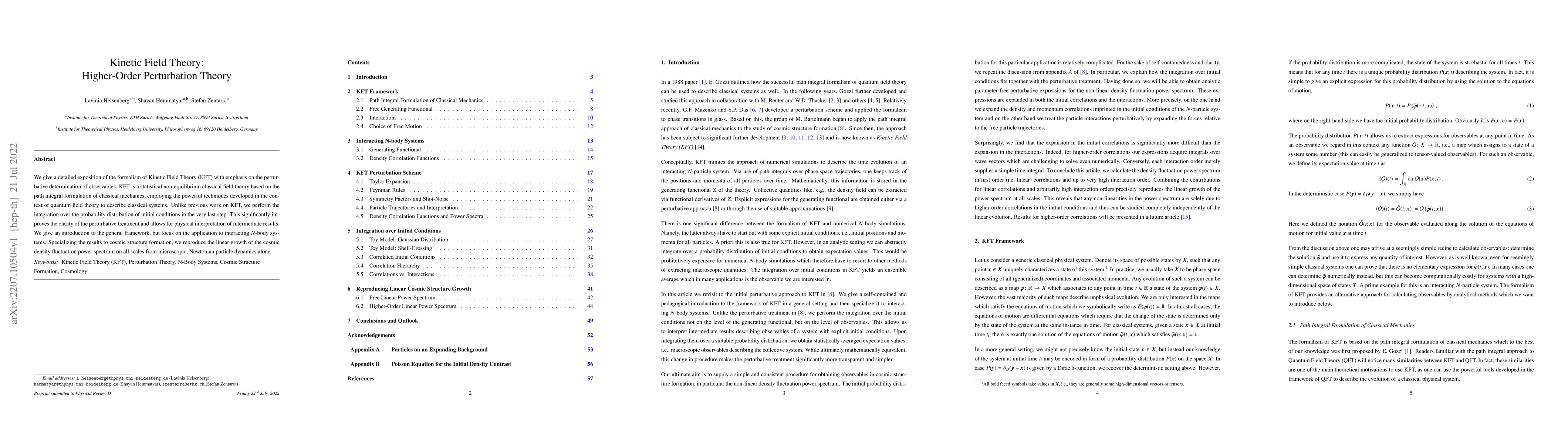 Thumbnail for Kinetic Field Theory: Higher-Order Perturbation Theory