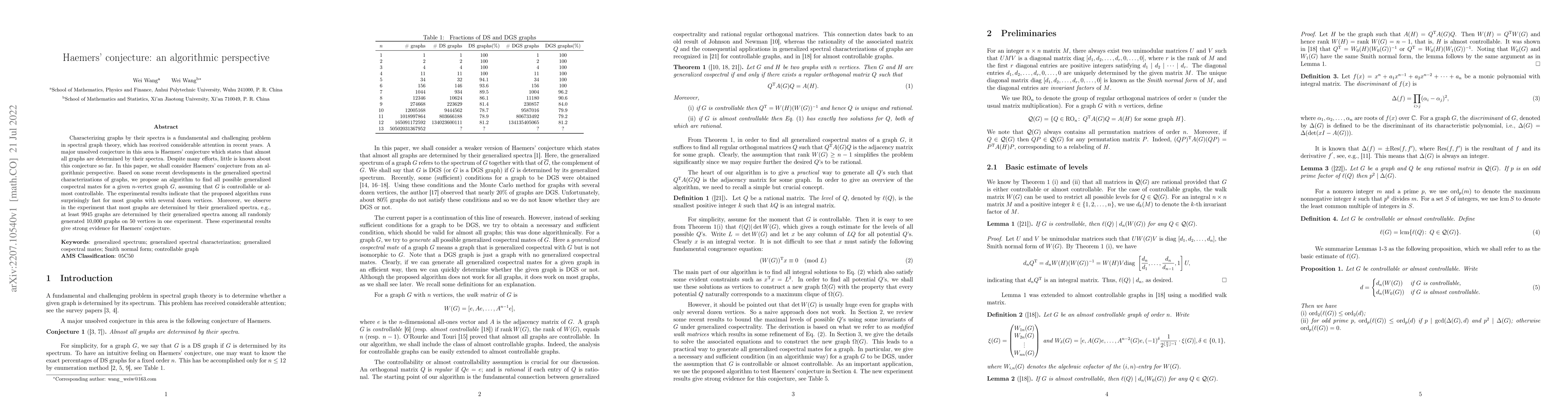 Thumbnail for Haemers' conjecture: an algorithmic perspective