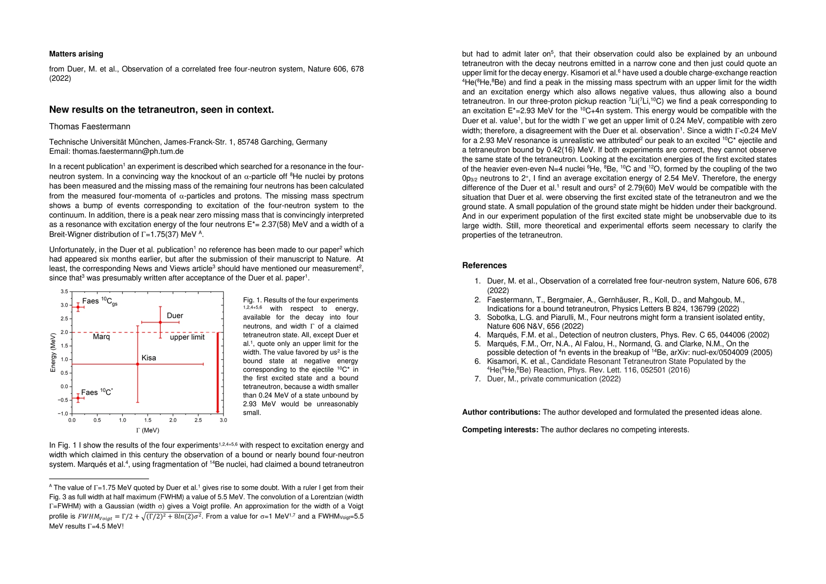 Thumbnail for New results on the tetraneutron, seen in context