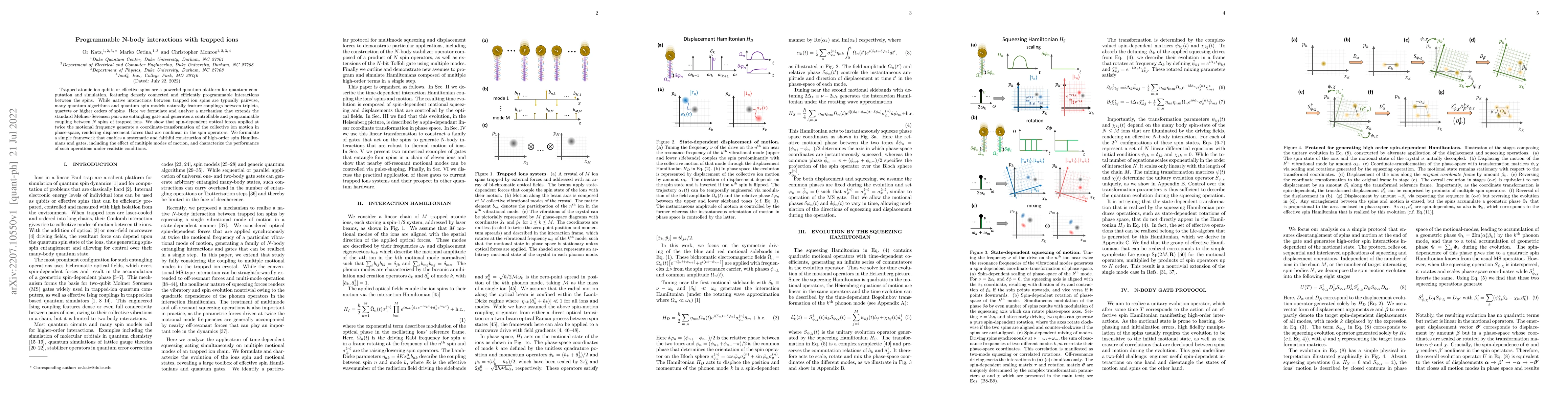 Thumbnail for Programmable N-body interactions with trapped ions