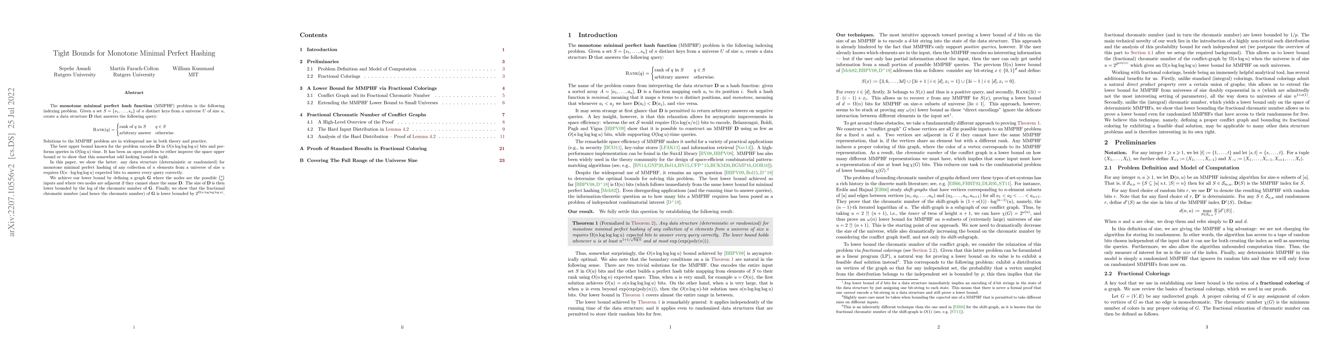 Thumbnail for Tight Bounds for Monotone Minimal Perfect Hashing