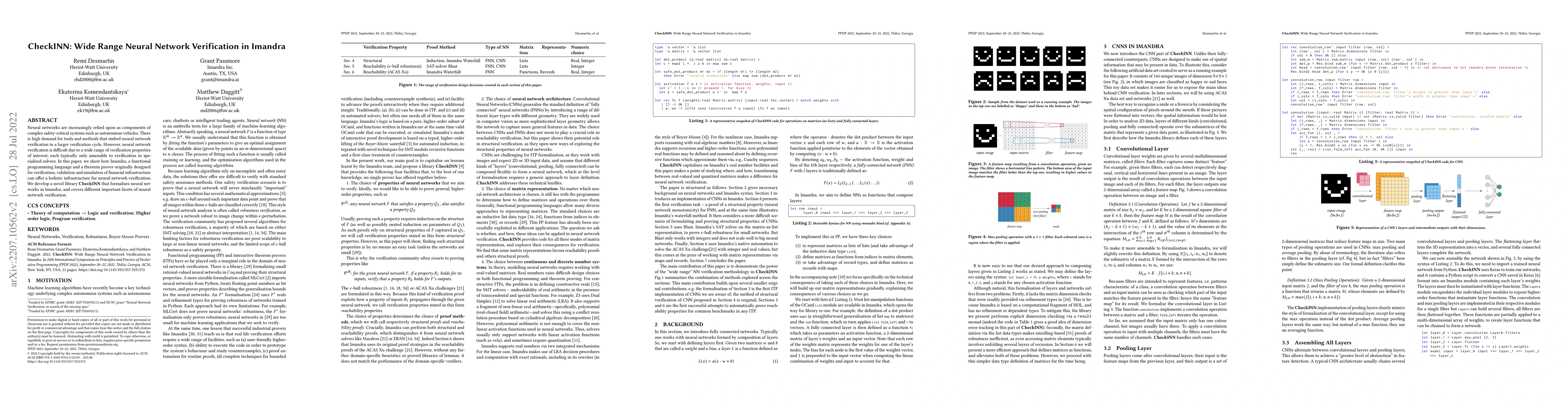 Thumbnail for CheckINN: Wide Range Neural Network Verification in Imandra (Extended)
