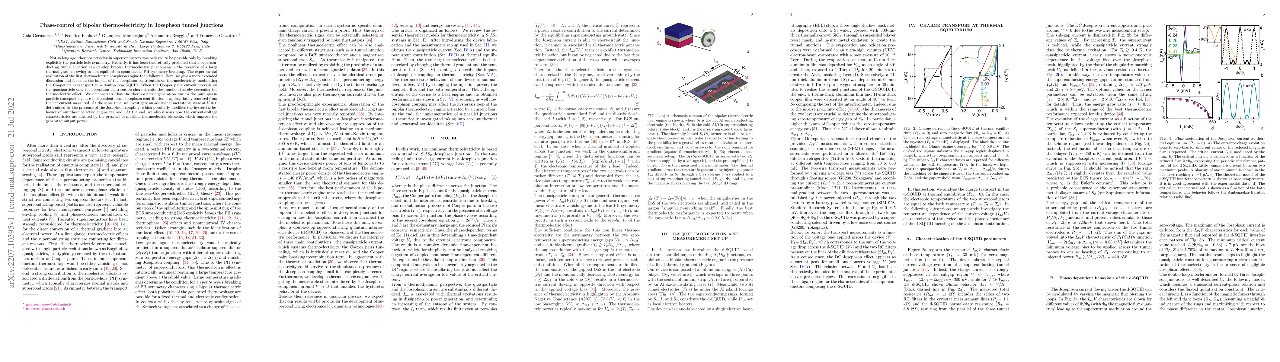 Thumbnail for Phase-control of bipolar thermoelectricity in Josephson tunnel junctions