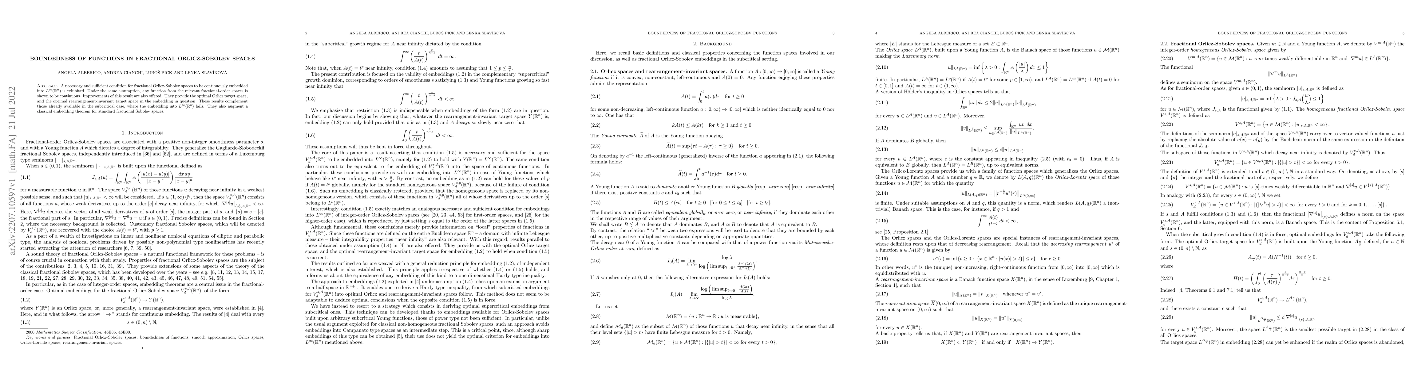 Thumbnail for Boundedness of functions in fractional Orlicz-Sobolev spaces