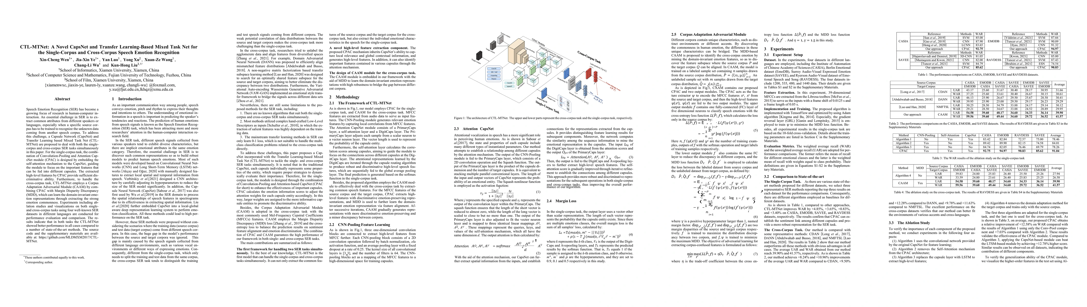 Thumbnail for CTL-MTNet: A Novel CapsNet and Transfer Learning-Based Mixed Task Net
  for the Single-Corpus and Cross-Corpus Speech Emotion Recognition