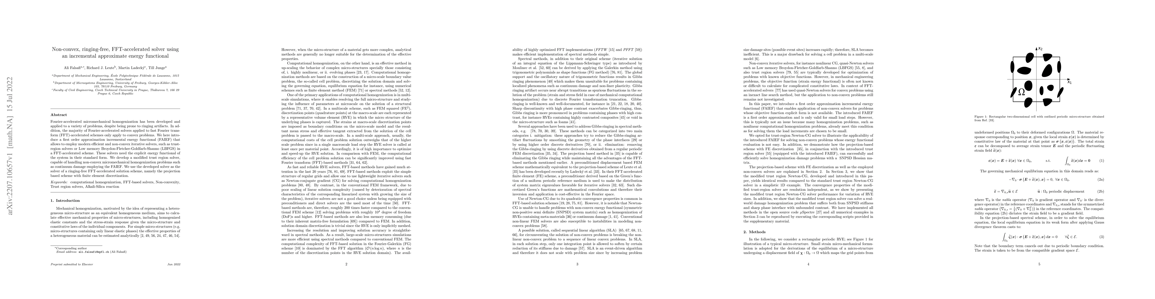 Thumbnail for Non-convex, ringing-free, FFT-accelerated solver using an incremental
  approximate energy functional