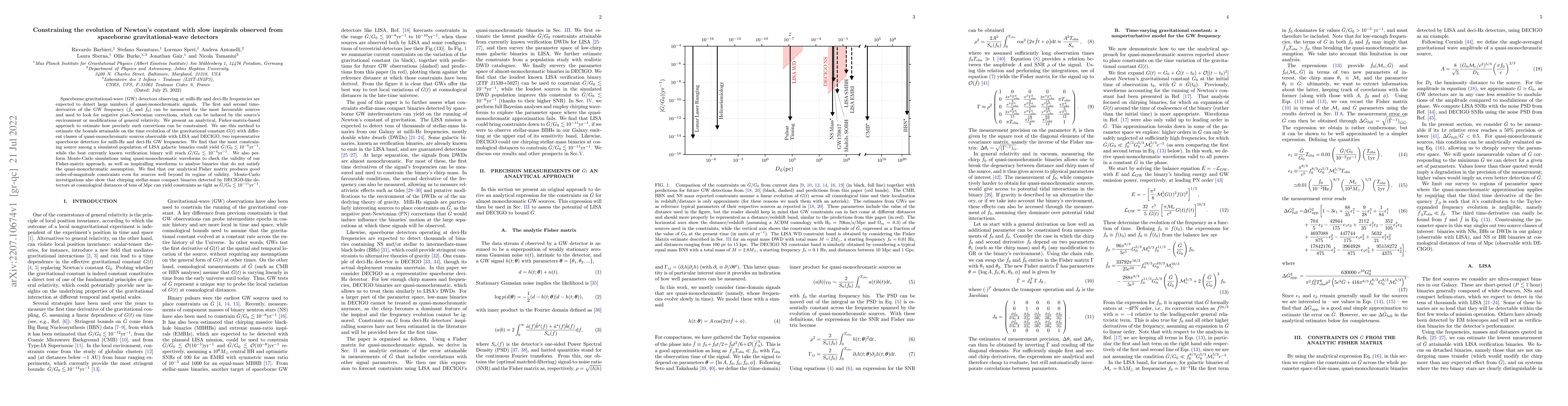 Thumbnail for Constraining the evolution of Newton's constant with slow inspirals
  observed from spaceborne gravitational-wave detectors