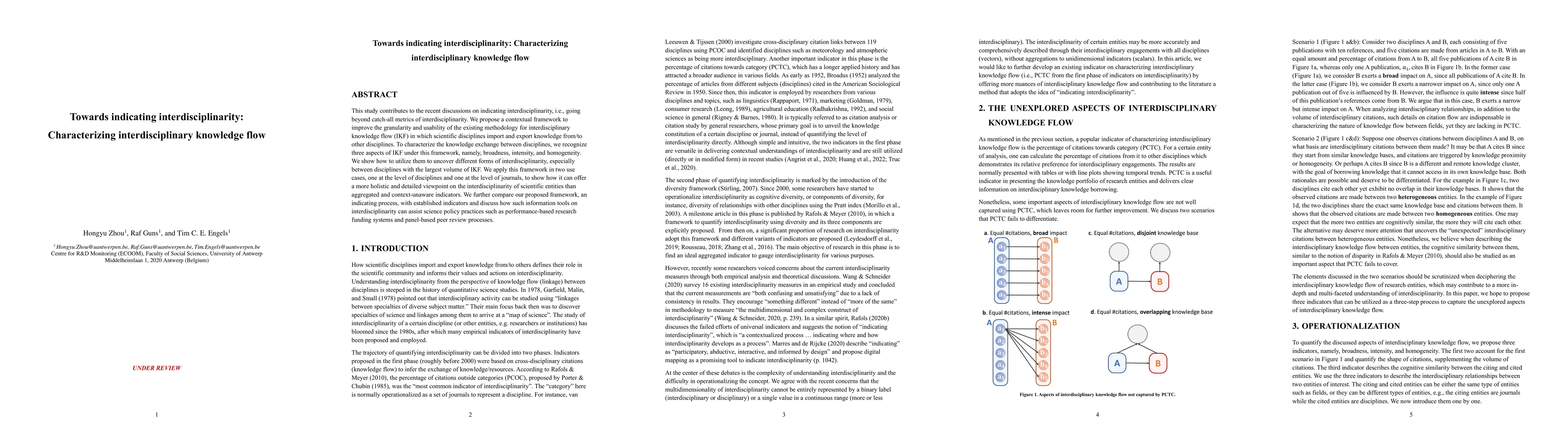 Thumbnail for Towards indicating interdisciplinarity: Characterizing interdisciplinary
  knowledge flow