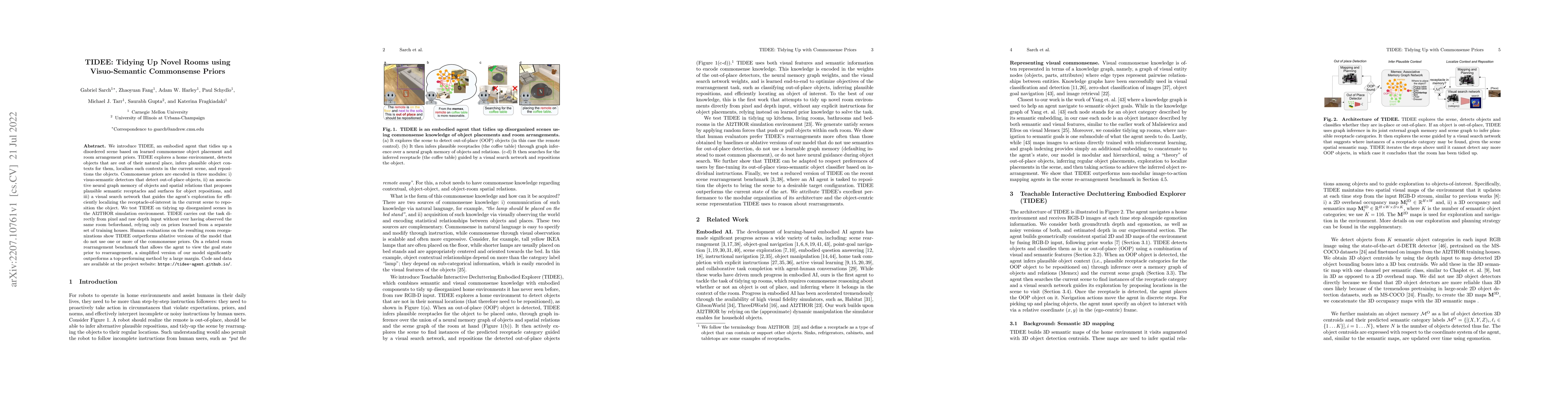 Thumbnail for TIDEE: Tidying Up Novel Rooms using Visuo-Semantic Commonsense Priors