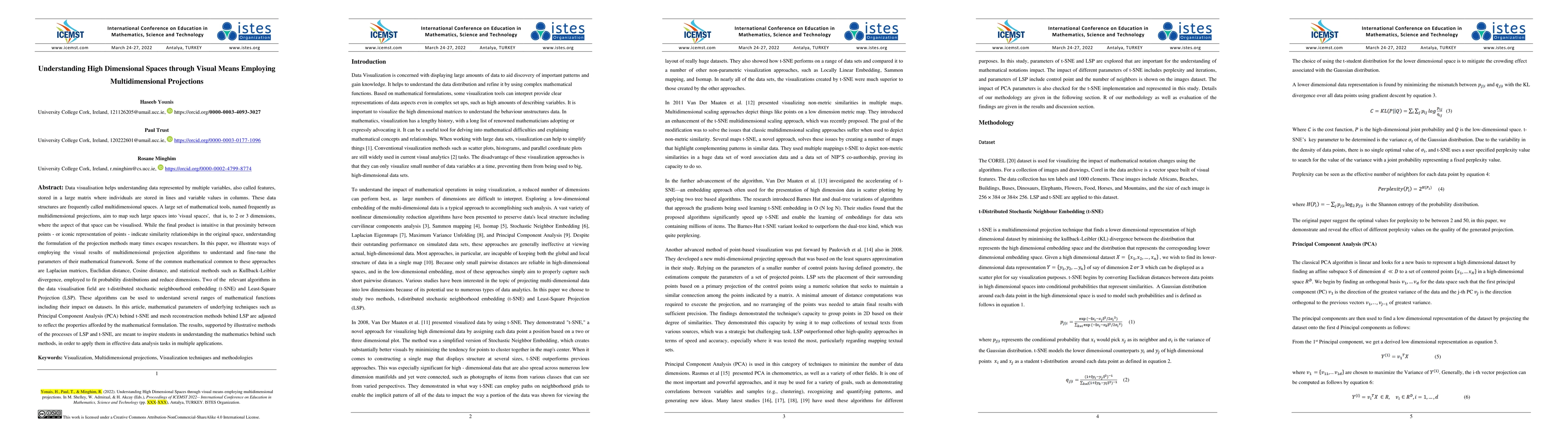 Thumbnail for Understanding High Dimensional Spaces through Visual Means Employing
  Multidimensional Projections