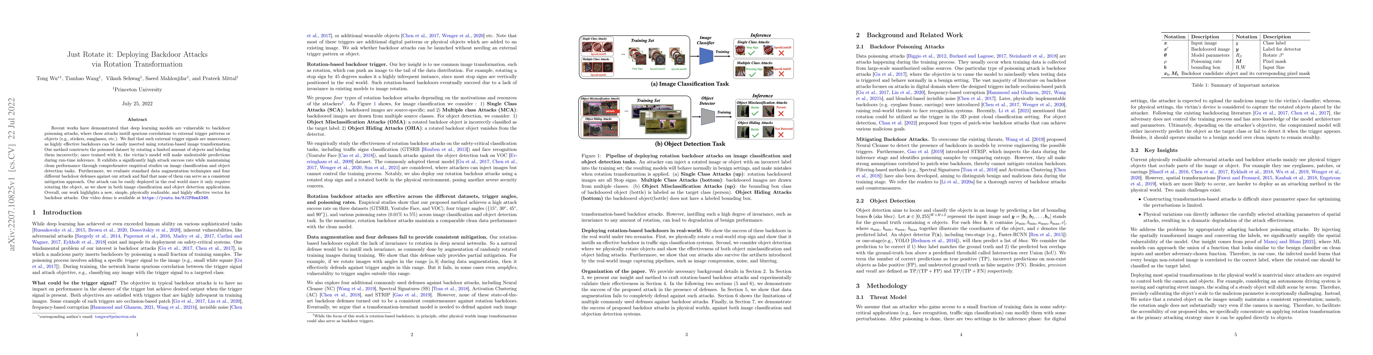 Thumbnail for Just Rotate it: Deploying Backdoor Attacks via Rotation Transformation