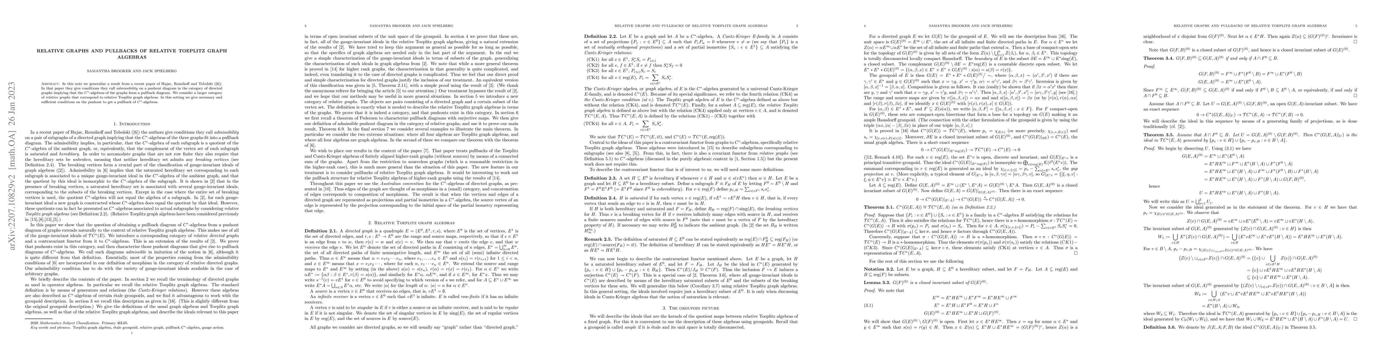 Thumbnail for Relative graphs and pullbacks of relative Toeplitz graph algebras
