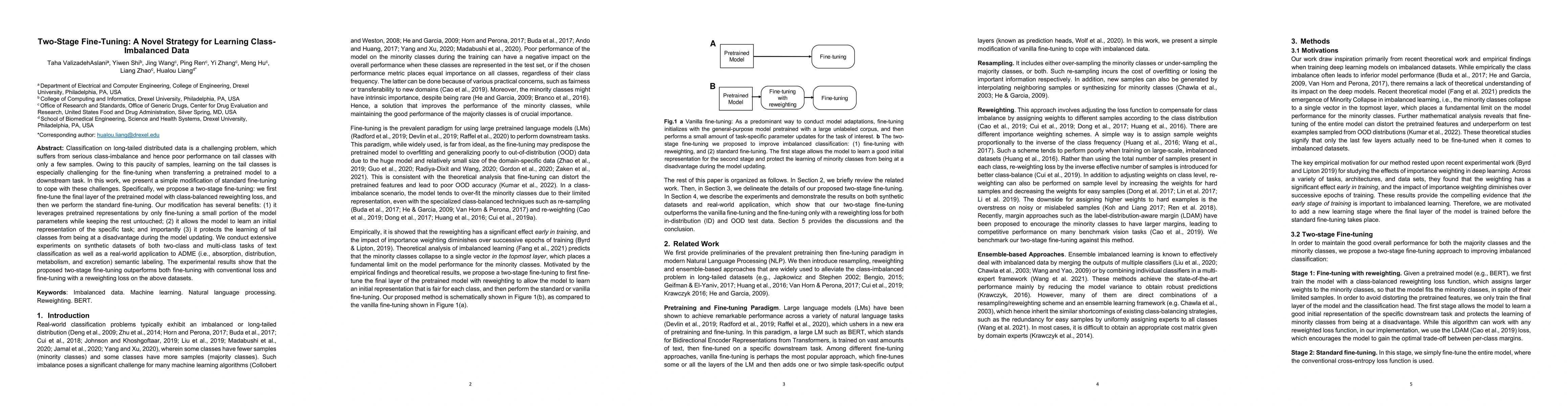 Thumbnail for Two-Stage Fine-Tuning: A Novel Strategy for Learning Class-Imbalanced
  Data