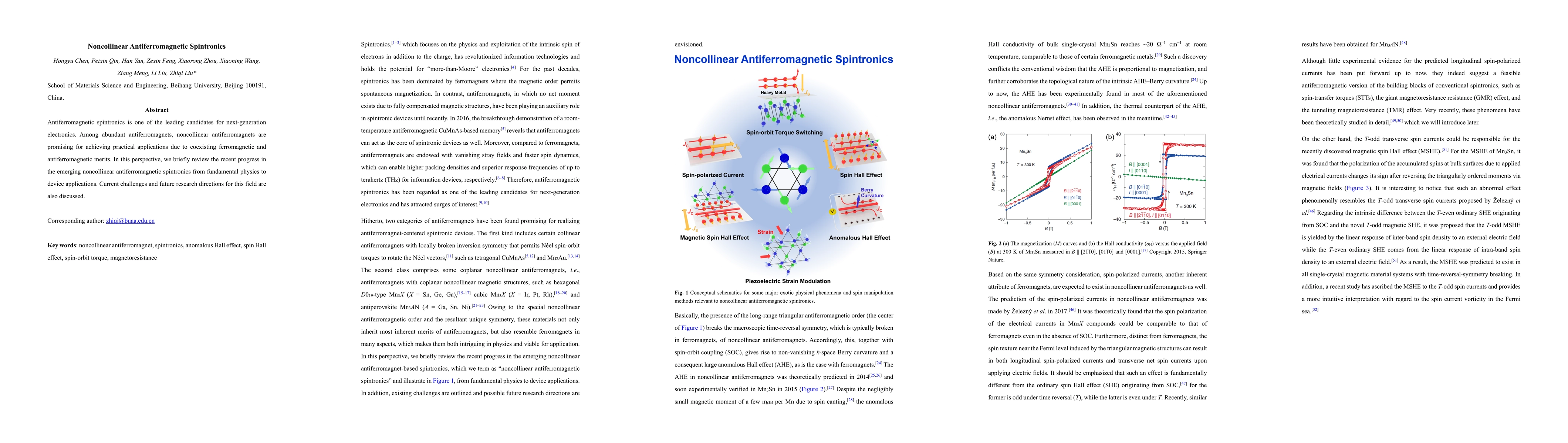 Thumbnail for Noncollinear Antiferromagnetic Spintronics
