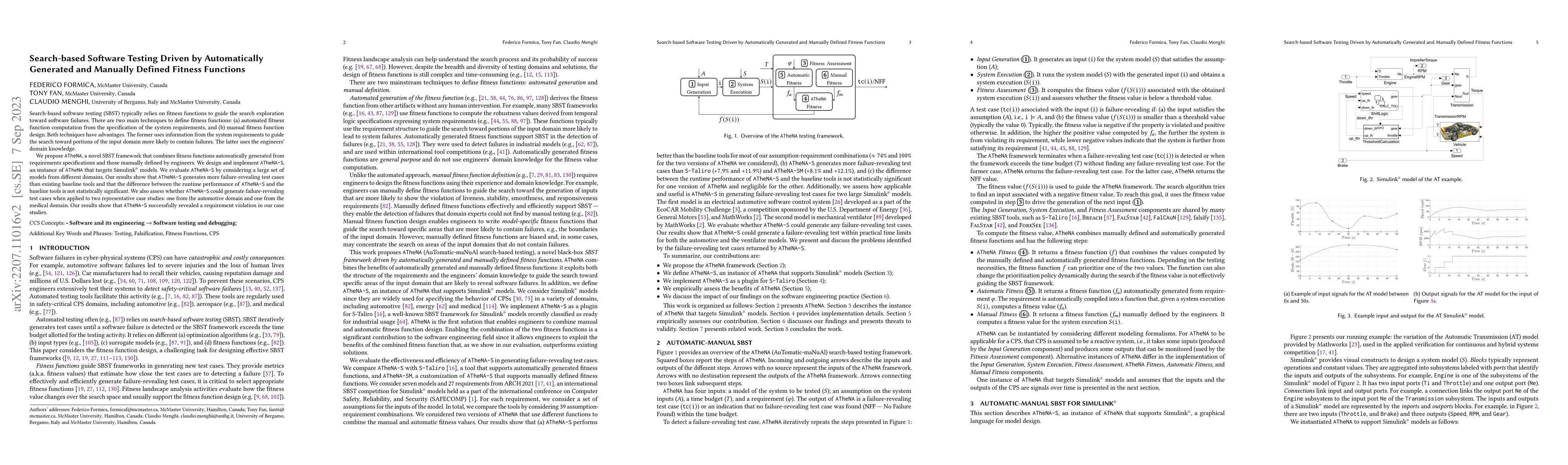 Thumbnail for Search-based Software Testing Driven by Automatically Generated and
  Manually Defined Fitness Functions