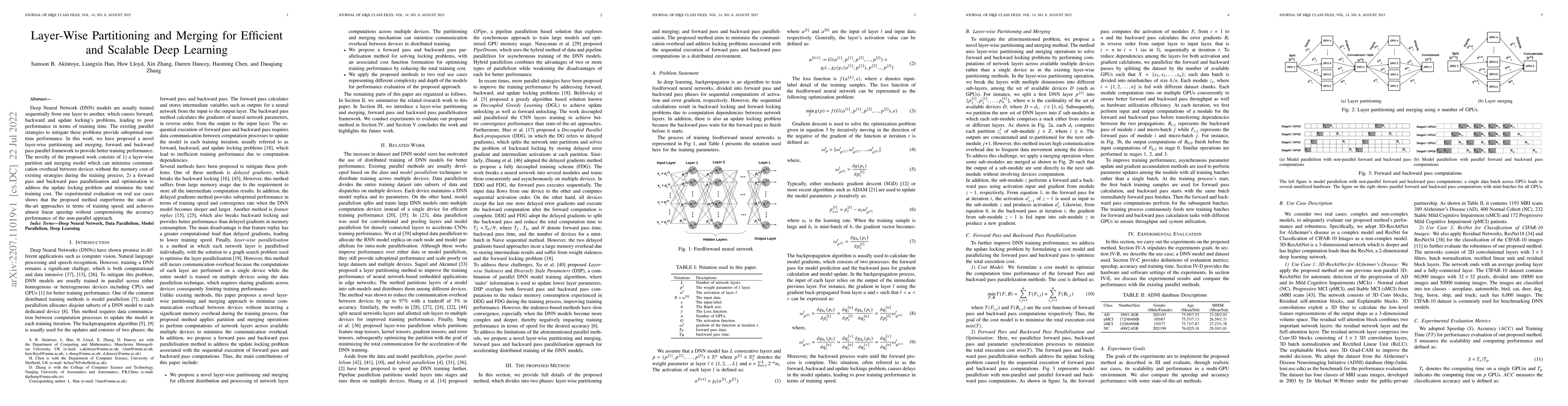 Thumbnail for Layer-Wise Partitioning and Merging for Efficient and Scalable Deep
  Learning
