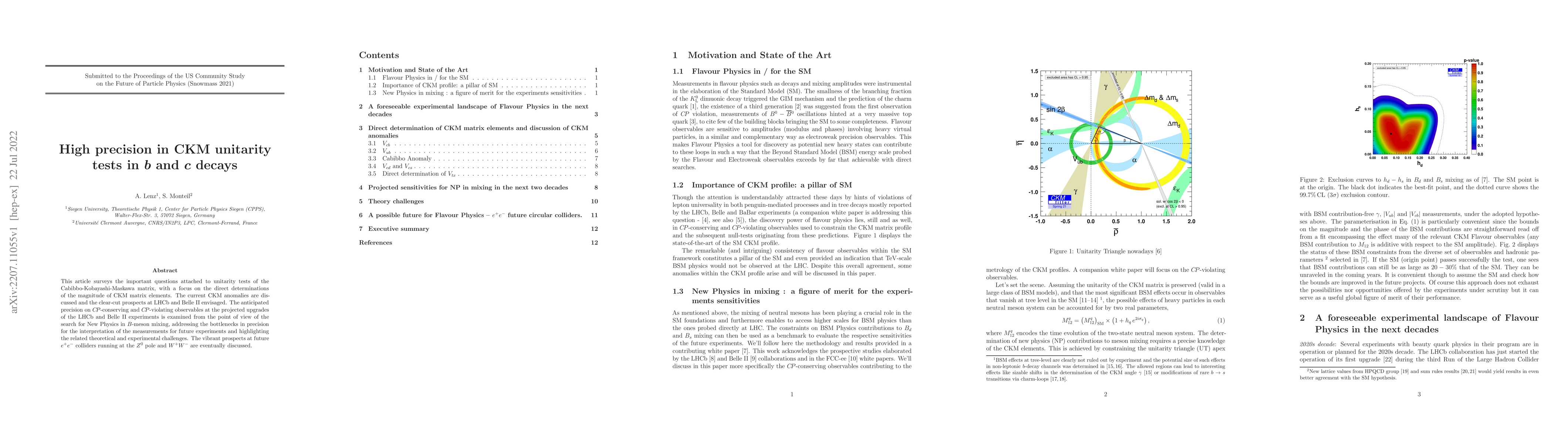 Thumbnail for High precision in CKM unitarity tests in $b$ and $c$ decays
