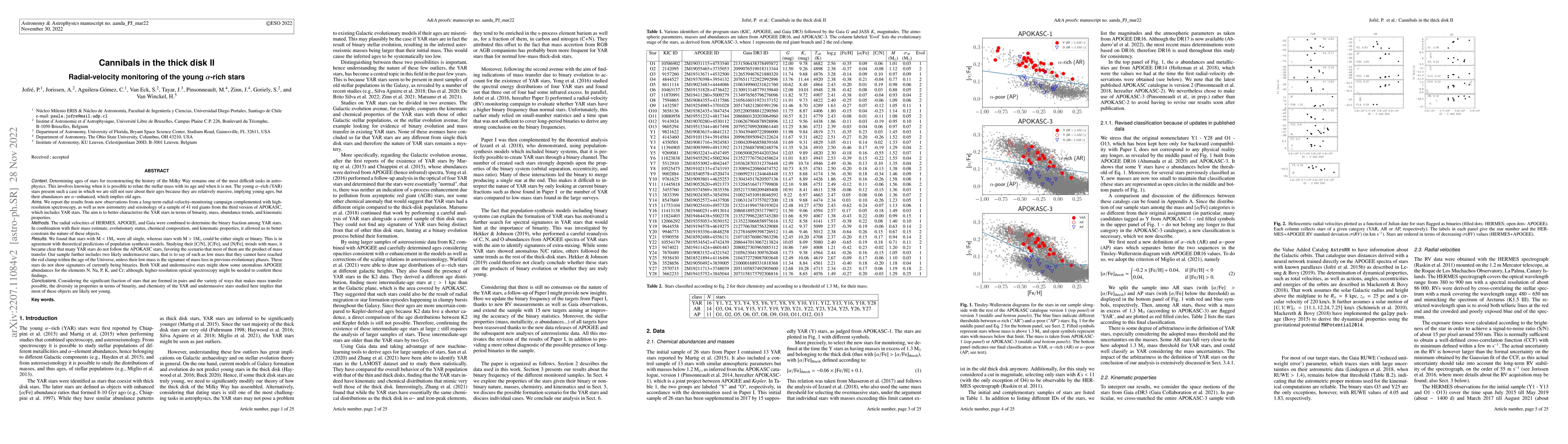 Thumbnail for Cannibals in the thick disk II -- Radial-velocity monitoring of the
  young alpha-rich stars
