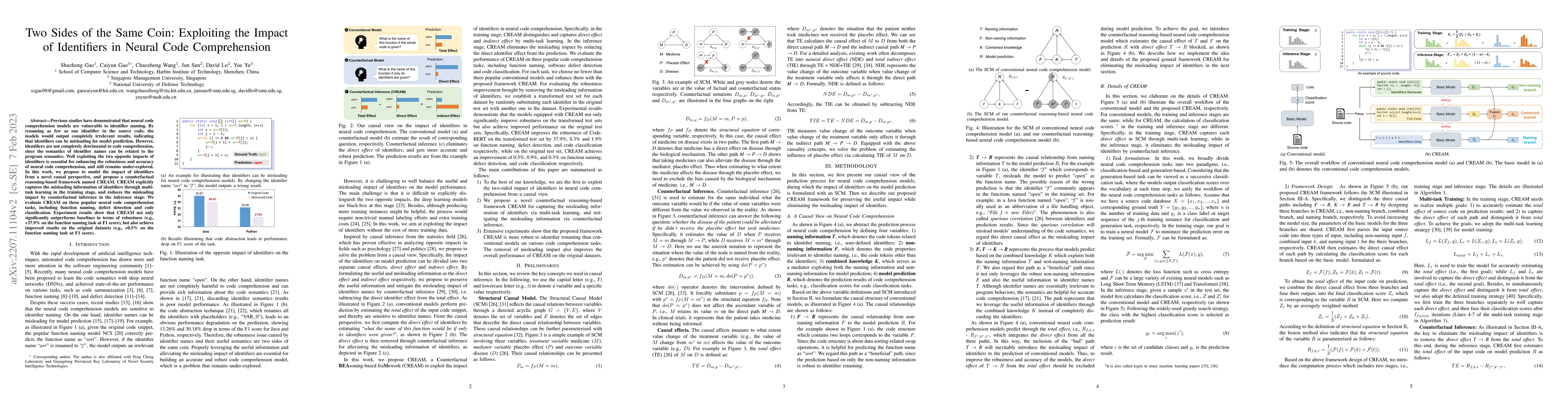Thumbnail for Two Sides of the Same Coin: Exploiting the Impact of Identifiers in
  Neural Code Comprehension
