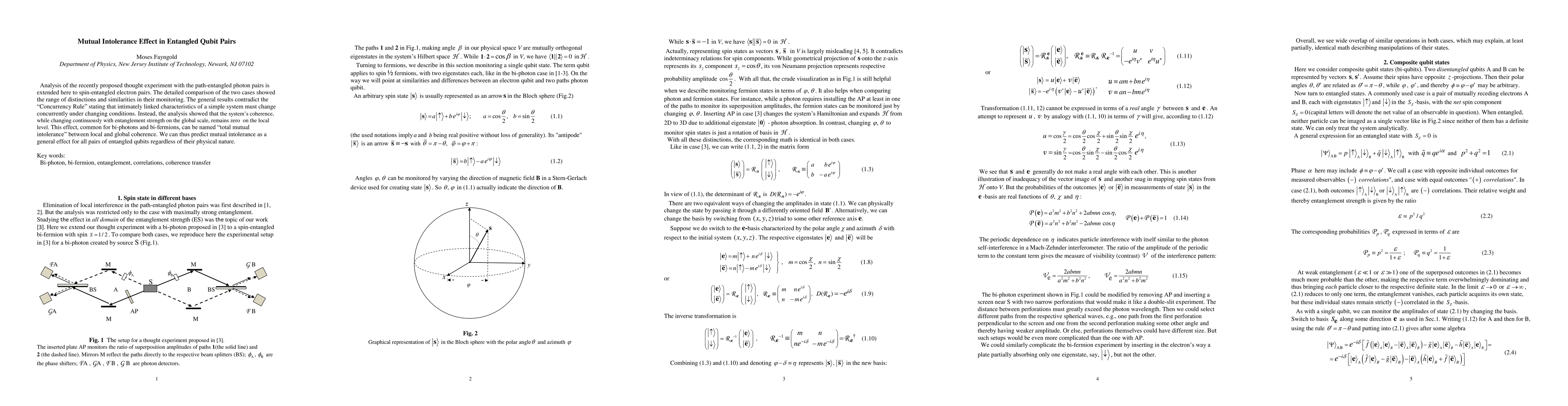 Thumbnail for Mutual Intolerance Effect in Entangled Qubit Pairs