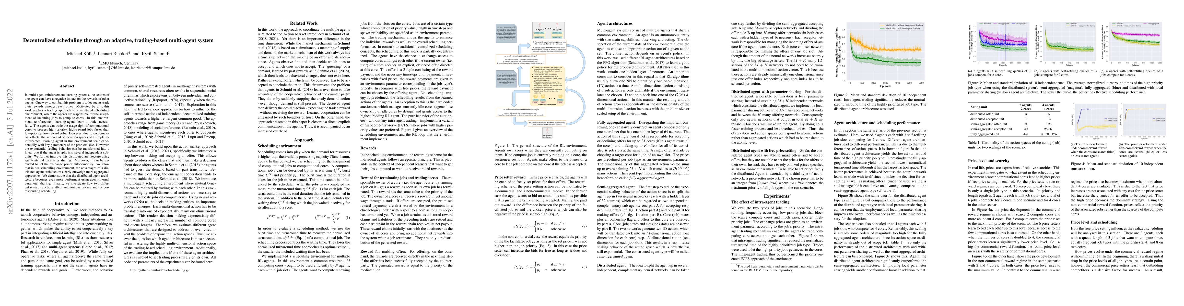 Thumbnail for Decentralized scheduling through an adaptive, trading-based multi-agent
  system