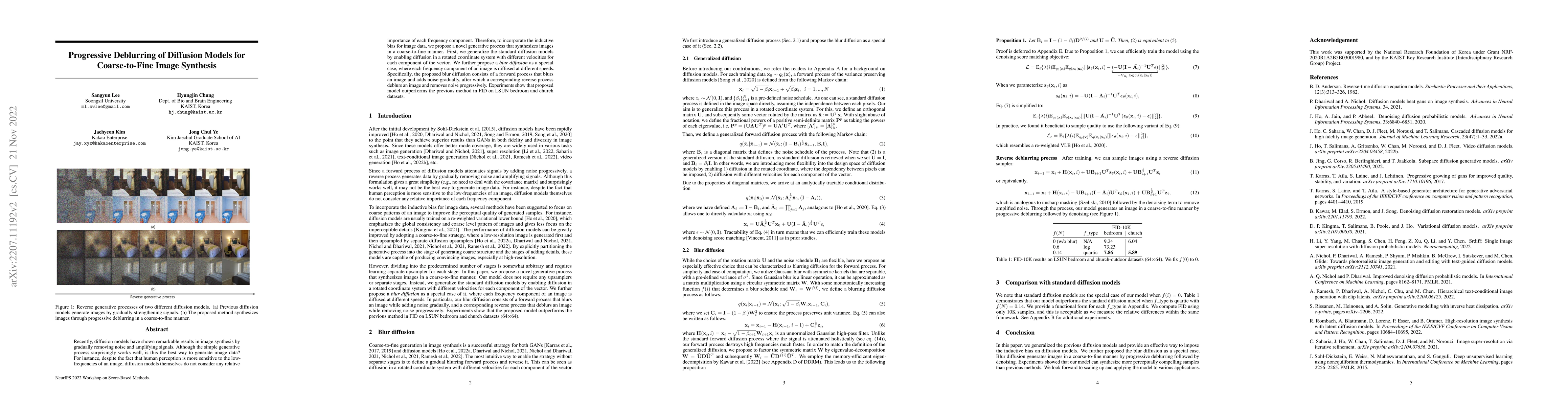 Thumbnail for Progressive Deblurring of Diffusion Models for Coarse-to-Fine Image
  Synthesis