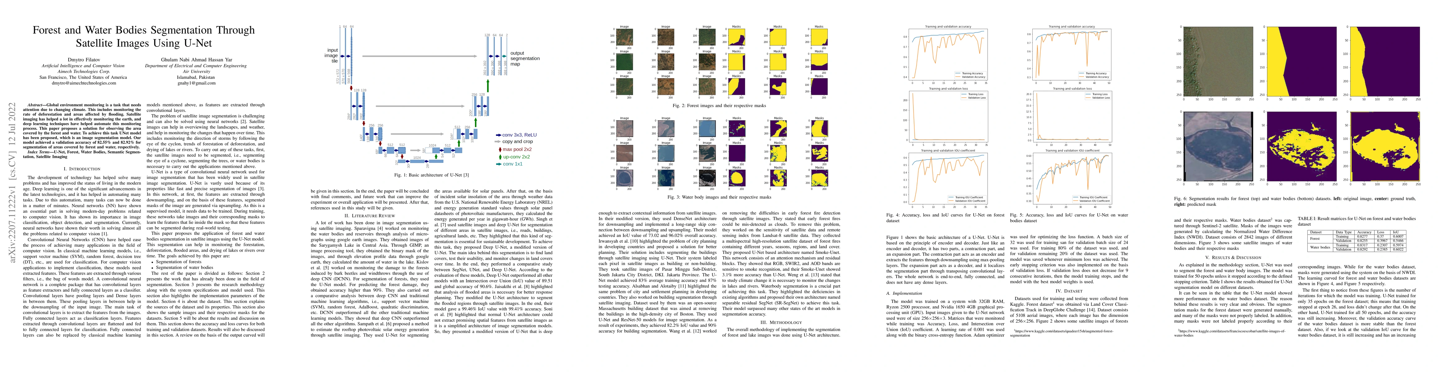 Thumbnail for Forest and Water Bodies Segmentation Through Satellite Images Using
  U-Net