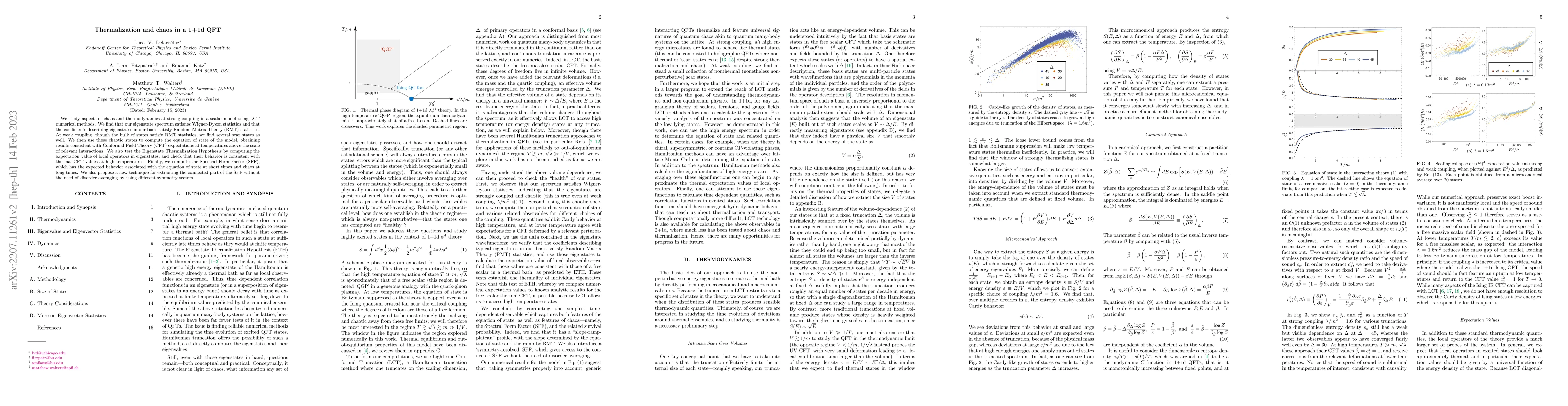 Thumbnail for Thermalization and chaos in a 1+1d QFT