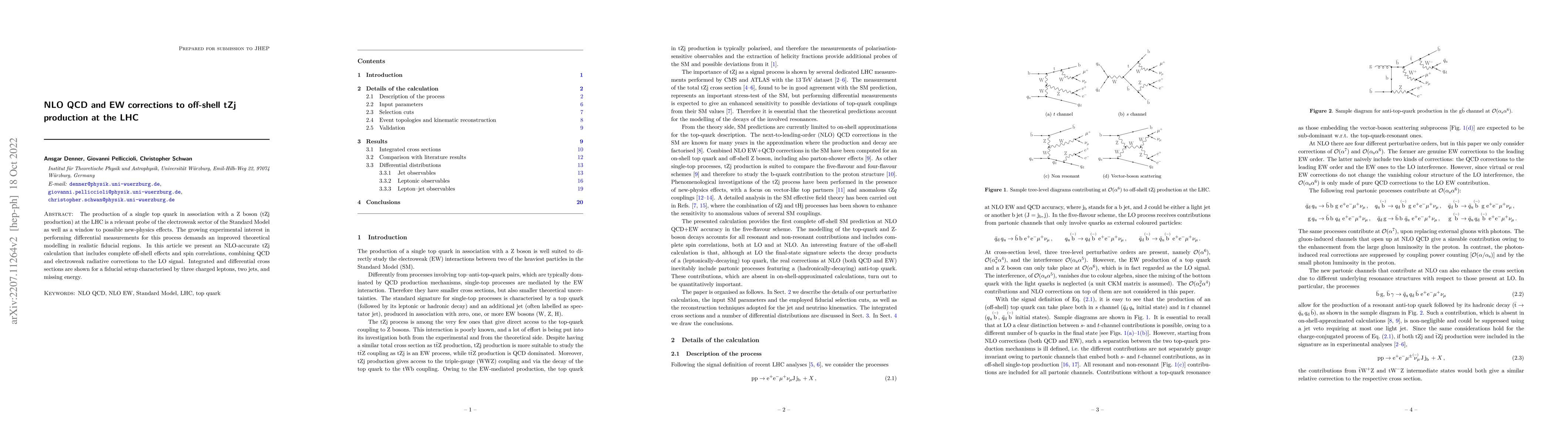 Thumbnail for NLO QCD and EW corrections to off-shell $\mathrm{t}\mathrm{Z}\mathrm{j}$
  production at the LHC