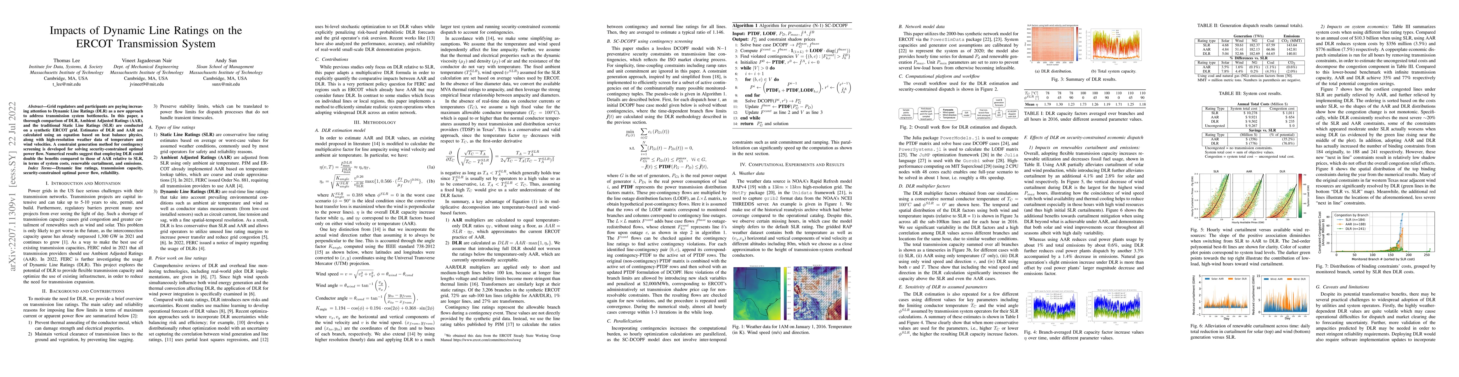 Thumbnail for Impacts of Dynamic Line Ratings on the ERCOT Transmission System