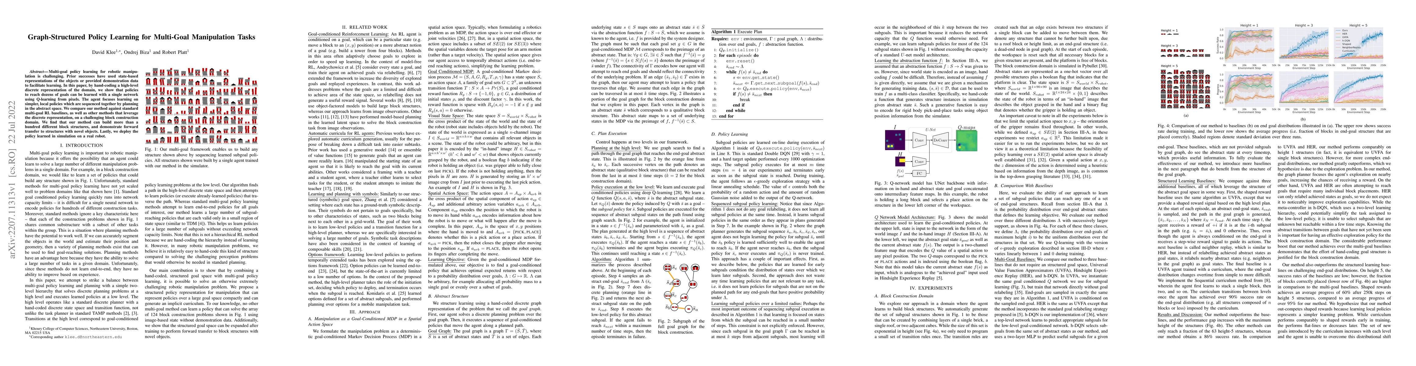 Thumbnail for Graph-Structured Policy Learning for Multi-Goal Manipulation Tasks