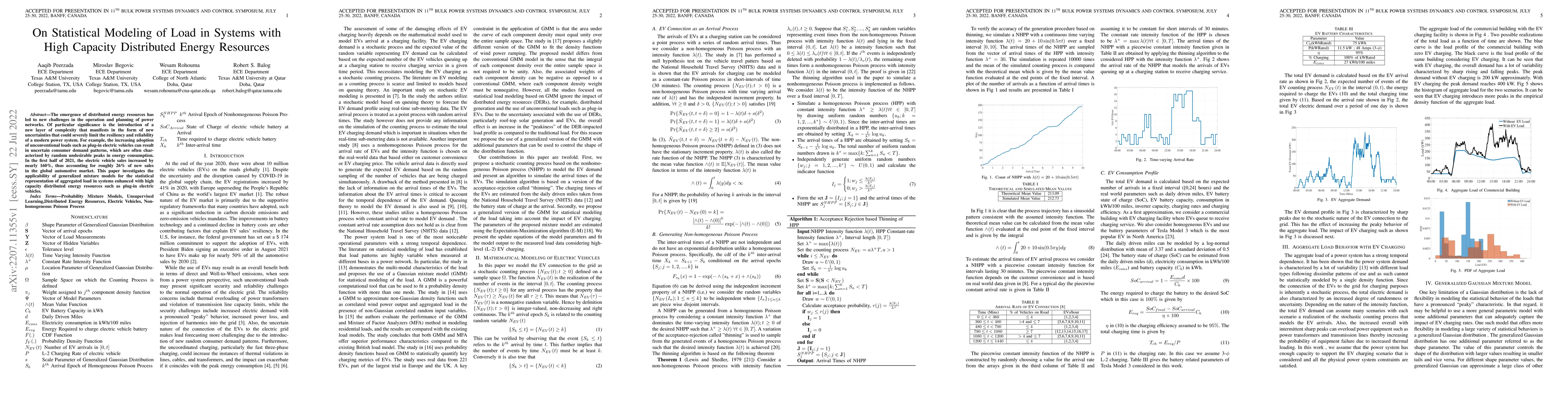 Thumbnail for On Statistical Modeling of Load in Systems with High Capacity
  Distributed Energy Resources