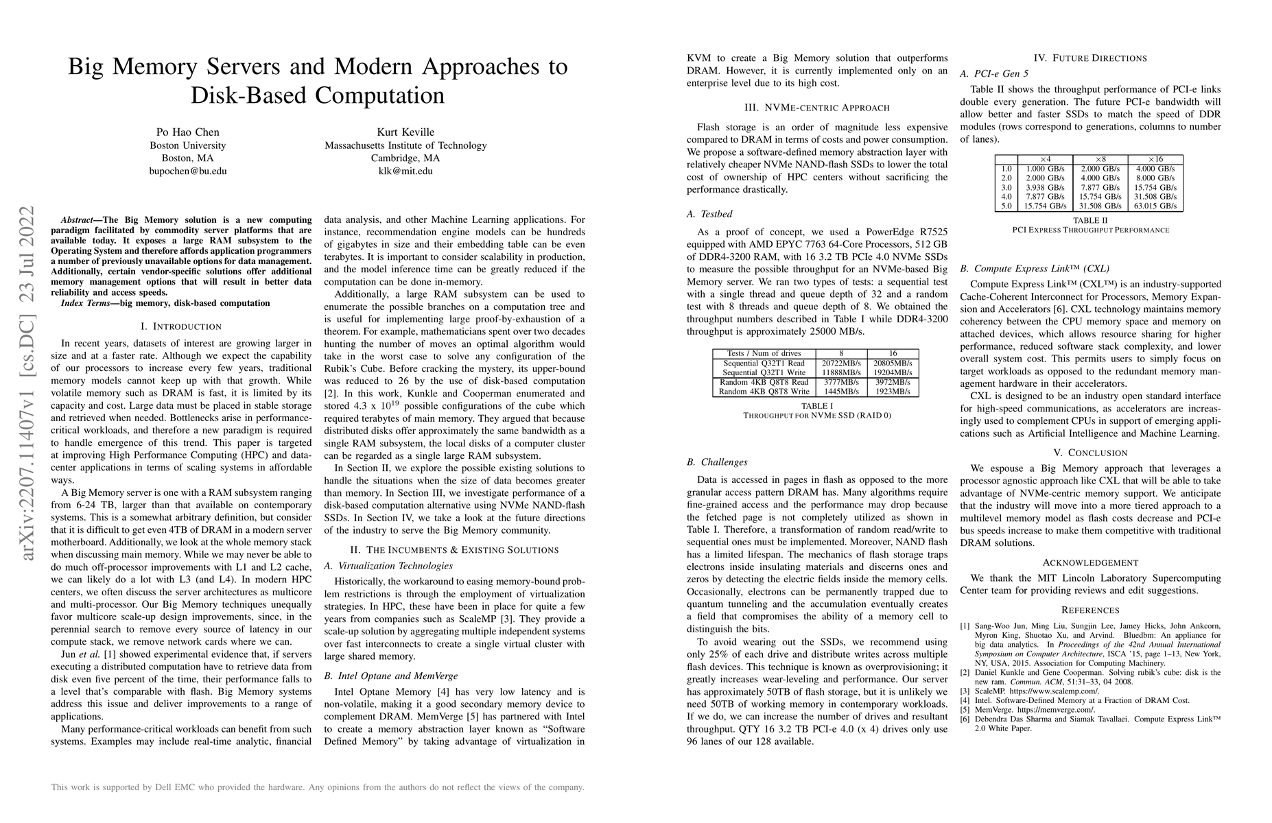 Thumbnail for Big Memory Servers and Modern Approaches to Disk-Based Computation