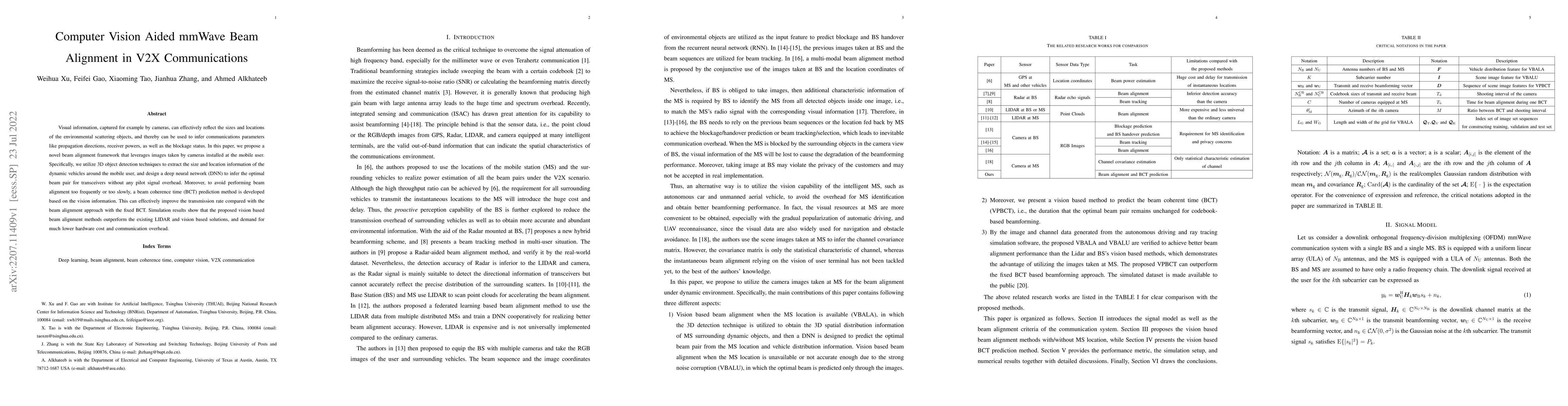 Thumbnail for Computer Vision Aided mmWave Beam Alignment in V2X Communications