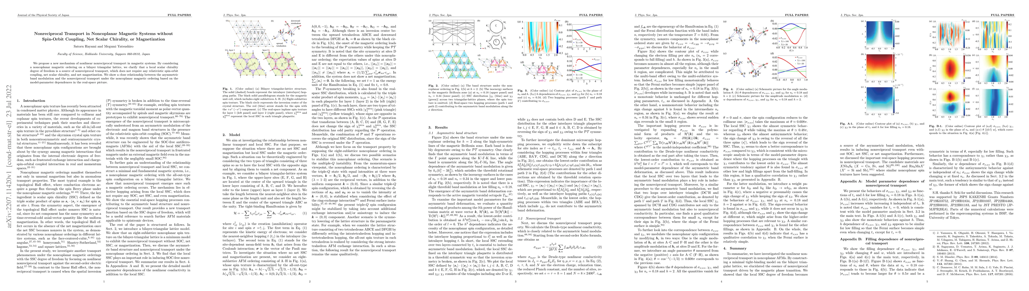 Thumbnail for Nonreciprocal Transport in Noncoplanar Magnetic Systems without
  Spin-Orbit Coupling, Net Scalar Chirality, or Magnetization