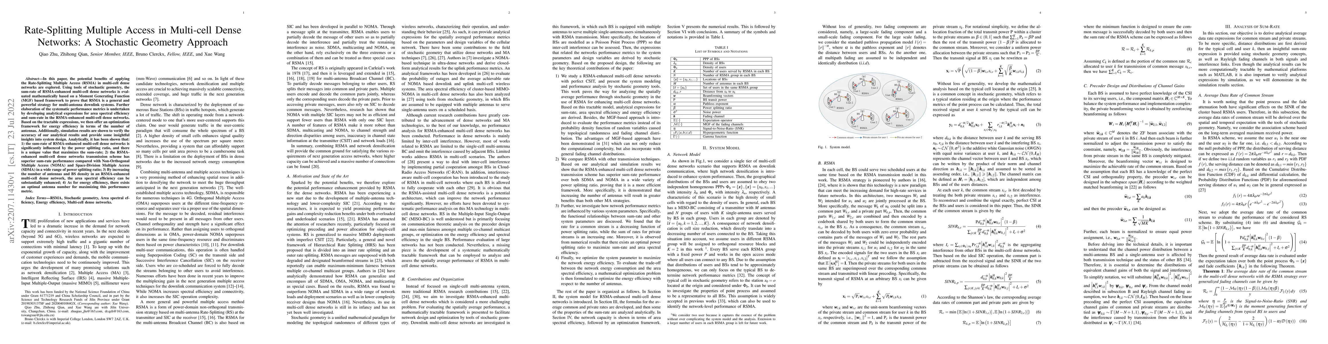 Thumbnail for Rate-Splitting Multiple Access in Multi-cell Dense Networks: A
  Stochastic Geometry Approach