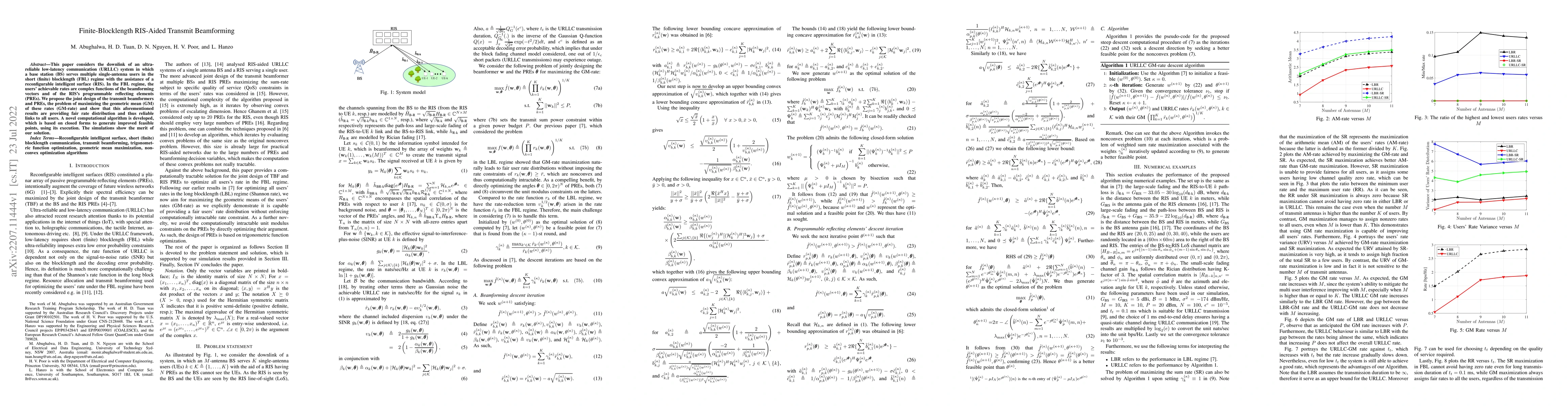 Thumbnail for Finite-Blocklength RIS-Aided Transmit Beamforming