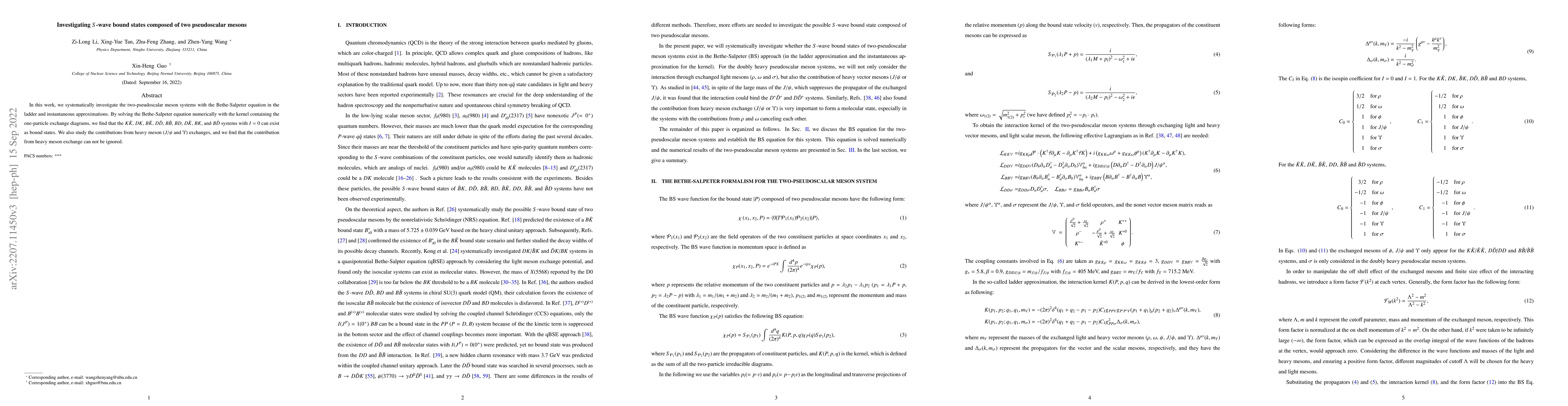 Thumbnail for Investigating $S$-wave bound states composed of two pseudoscalar mesons