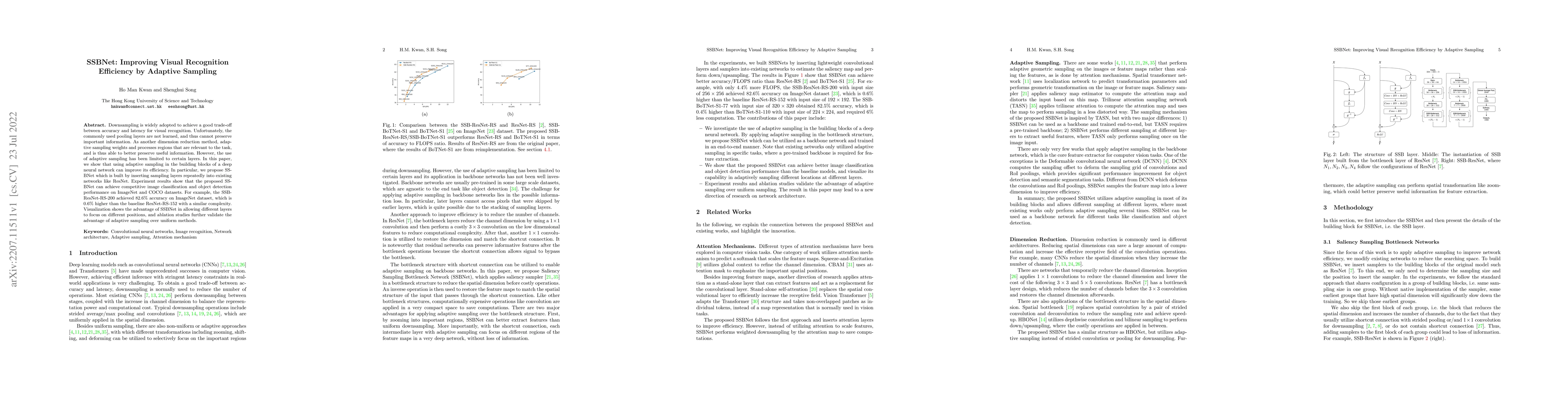 Thumbnail for SSBNet: Improving Visual Recognition Efficiency by Adaptive Sampling