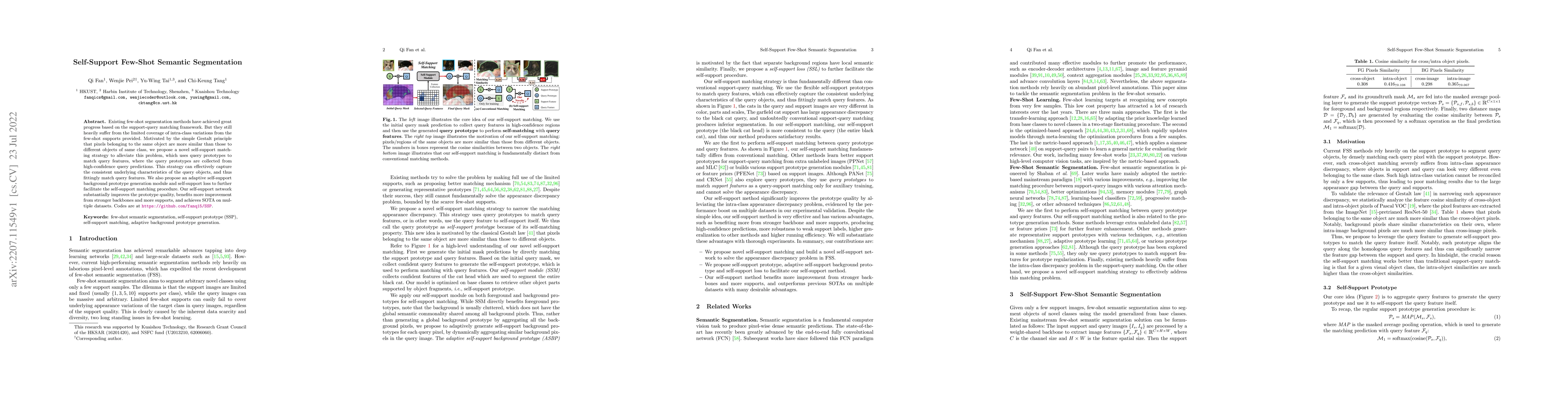 Thumbnail for Self-Support Few-Shot Semantic Segmentation