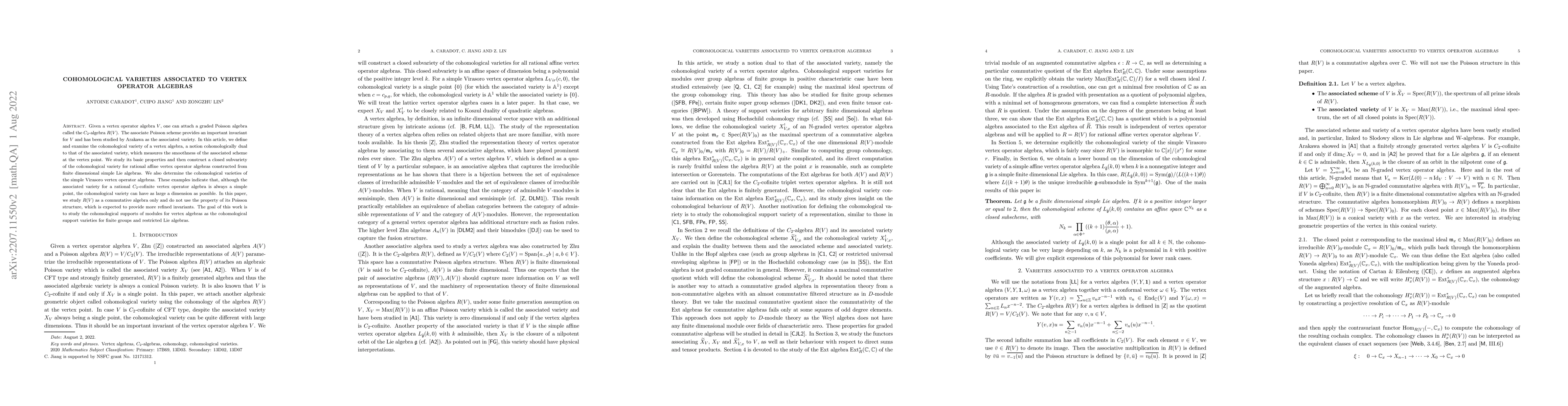 Thumbnail for Cohomological varieties associated to vertex operator algebras